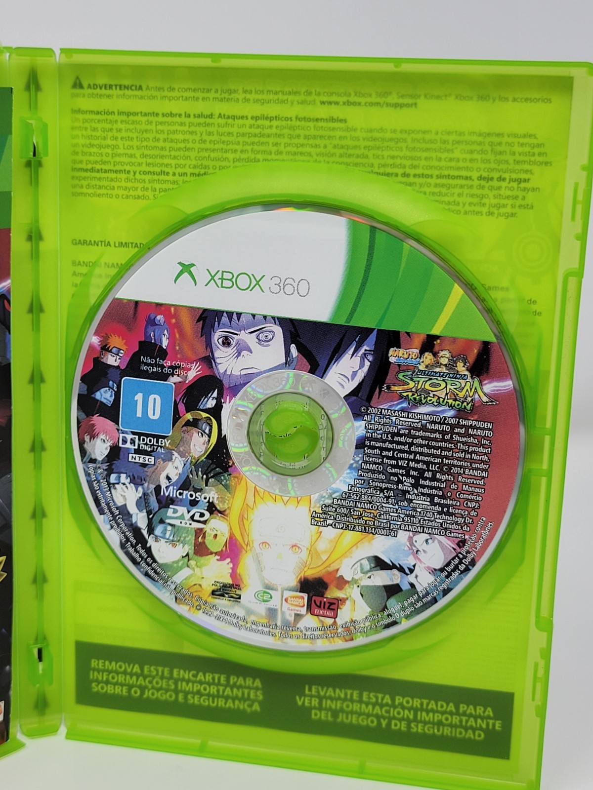 Naruto Shippuden: Ultimate Ninja Storm Revolution Xbox 360 Brazil NTSC Release