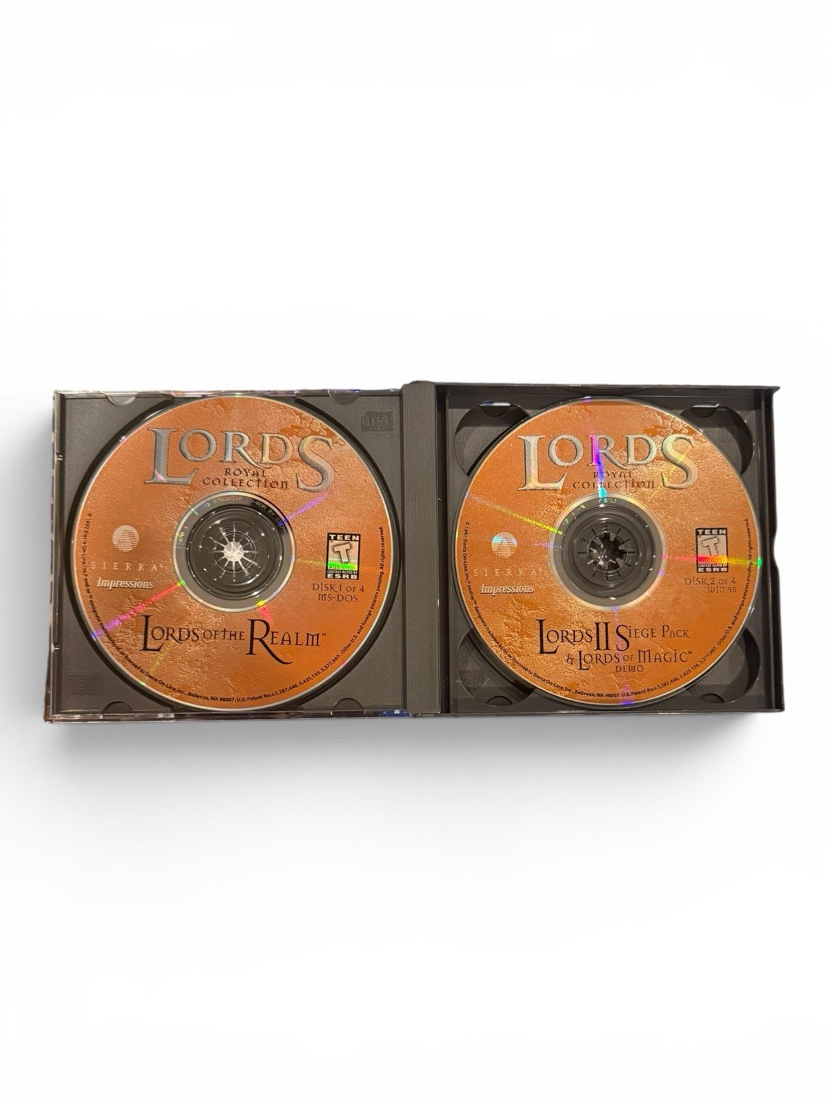 Lords of The Realm: Royal Collection Sierra PC 1997 Big Box Complete Open Box