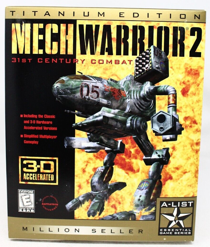 MechWarrior 2: Titanium Edition (PC, 1998) Big Box – New Sealed – See desc.