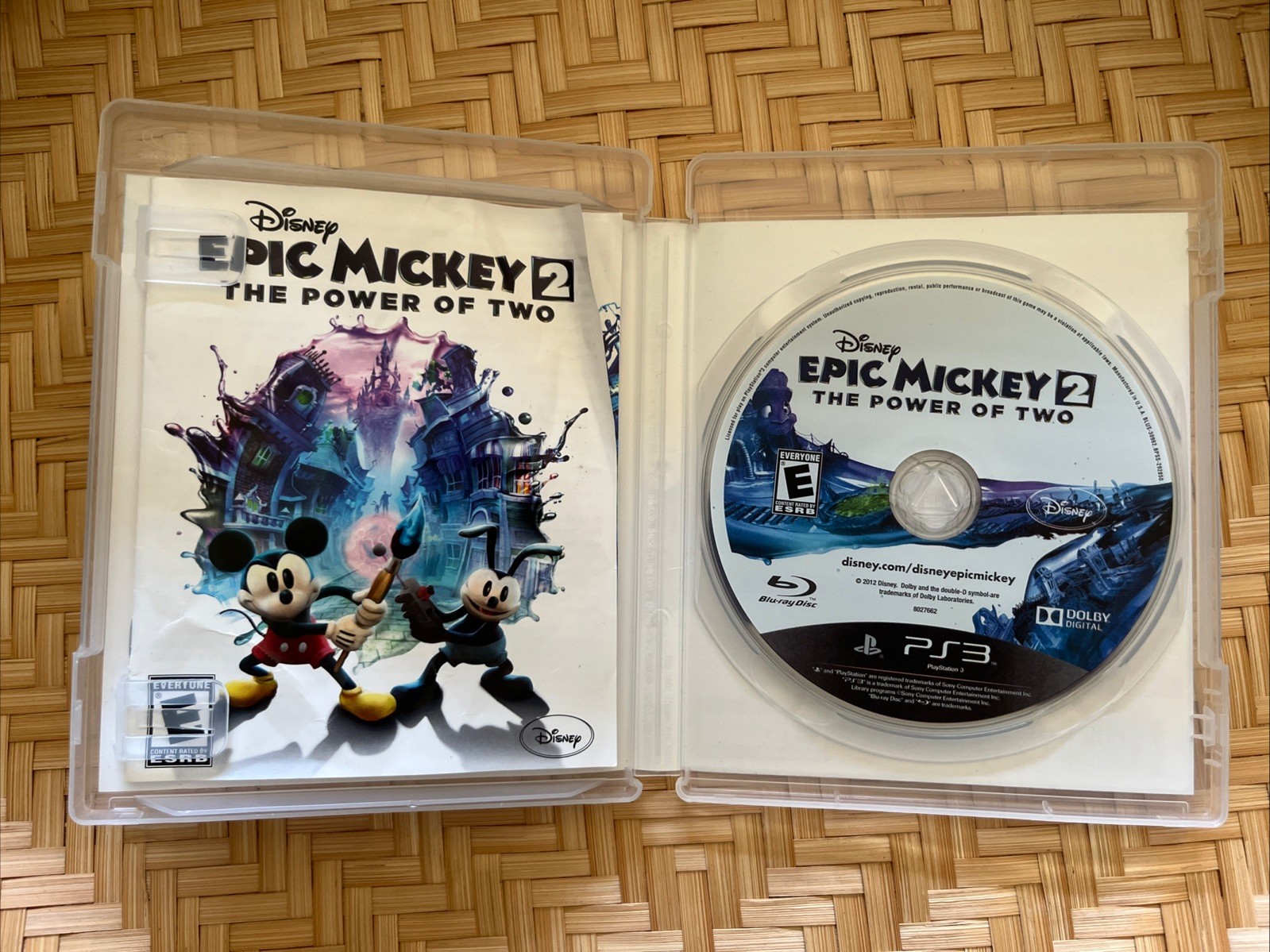 Disney Epic Mickey 2 The Power of Two Sony PlayStation 3 PS3 Complete w/Manual