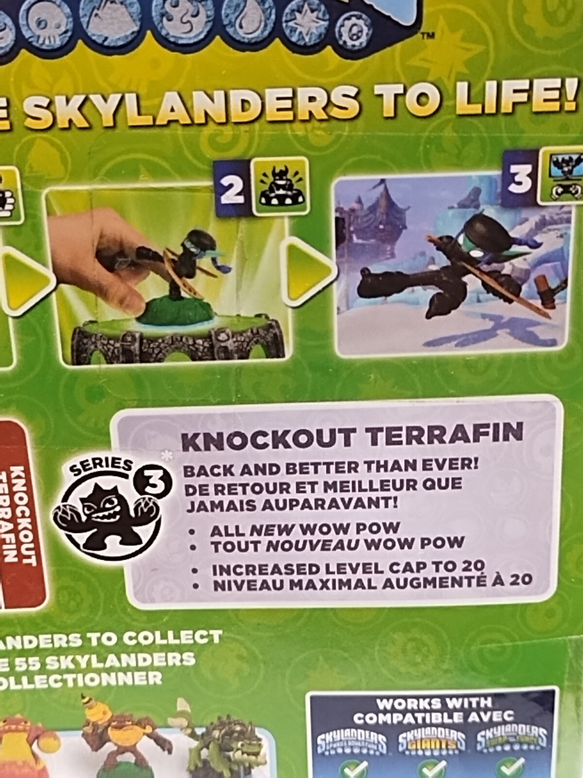 Skylanders Knockout Terrafin Swap Force Series 3 Interchangeable Parts
