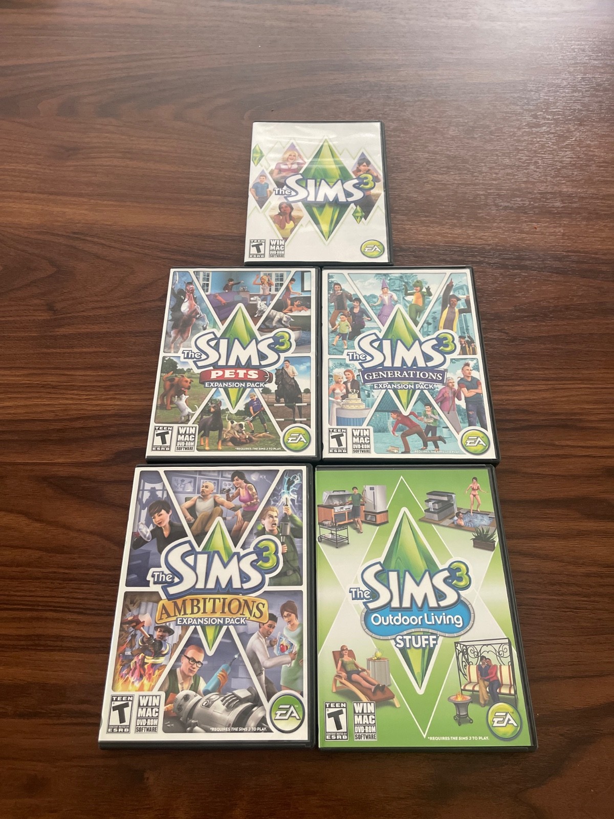 EA The Sims 3 Expansion Packs Bundle PC Windows, T-Teen Manual Set Of 5
