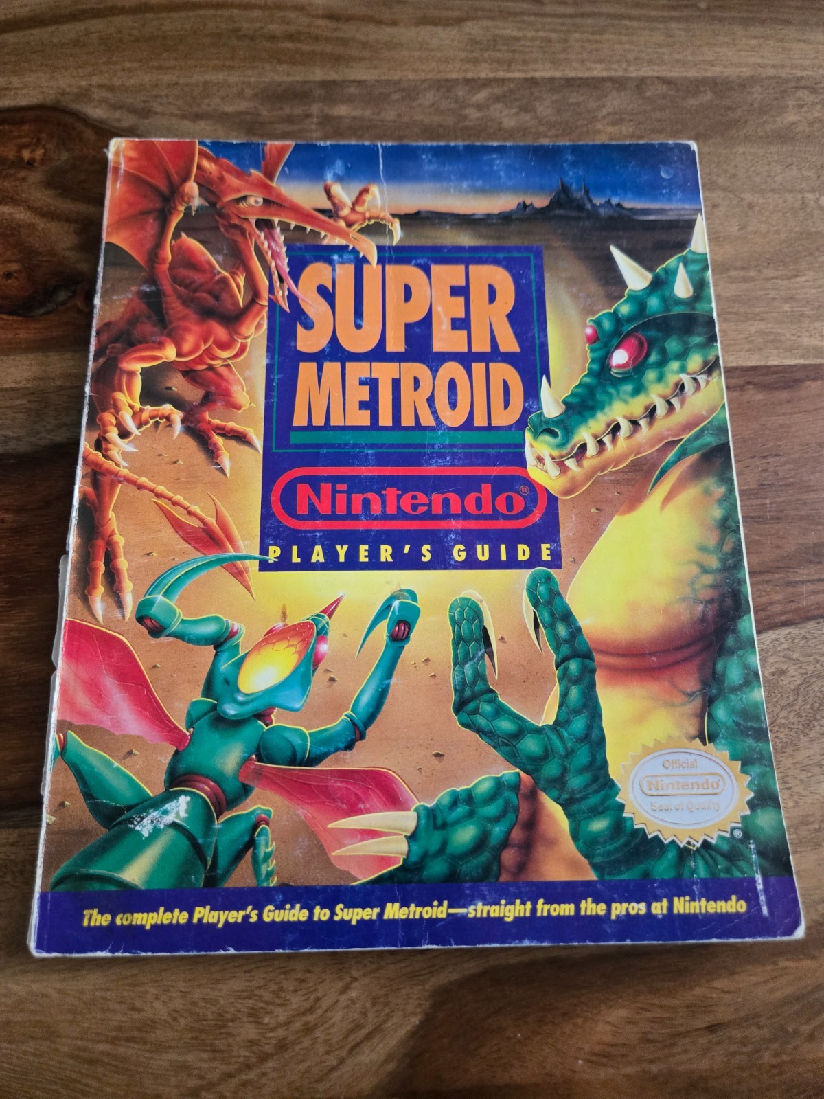 Super Metroid Nintendo Player’s Guide w/ Fold Out Map, Cover Damage :(