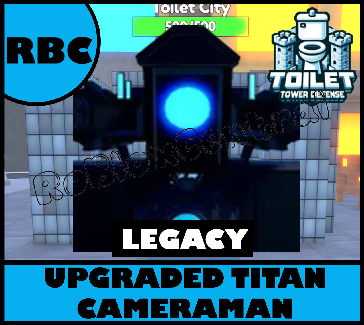 UPGRADED TITAN CAMERAMAN -UTC LEGACY TOILET TOWER DEFENSE – LEGACY TTD UNIT