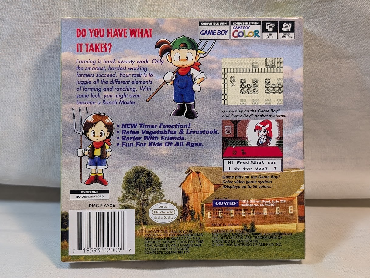 Harvest Moon GBC Game Boy Color CIB Complete w/ Manual – TESTED & SAVES