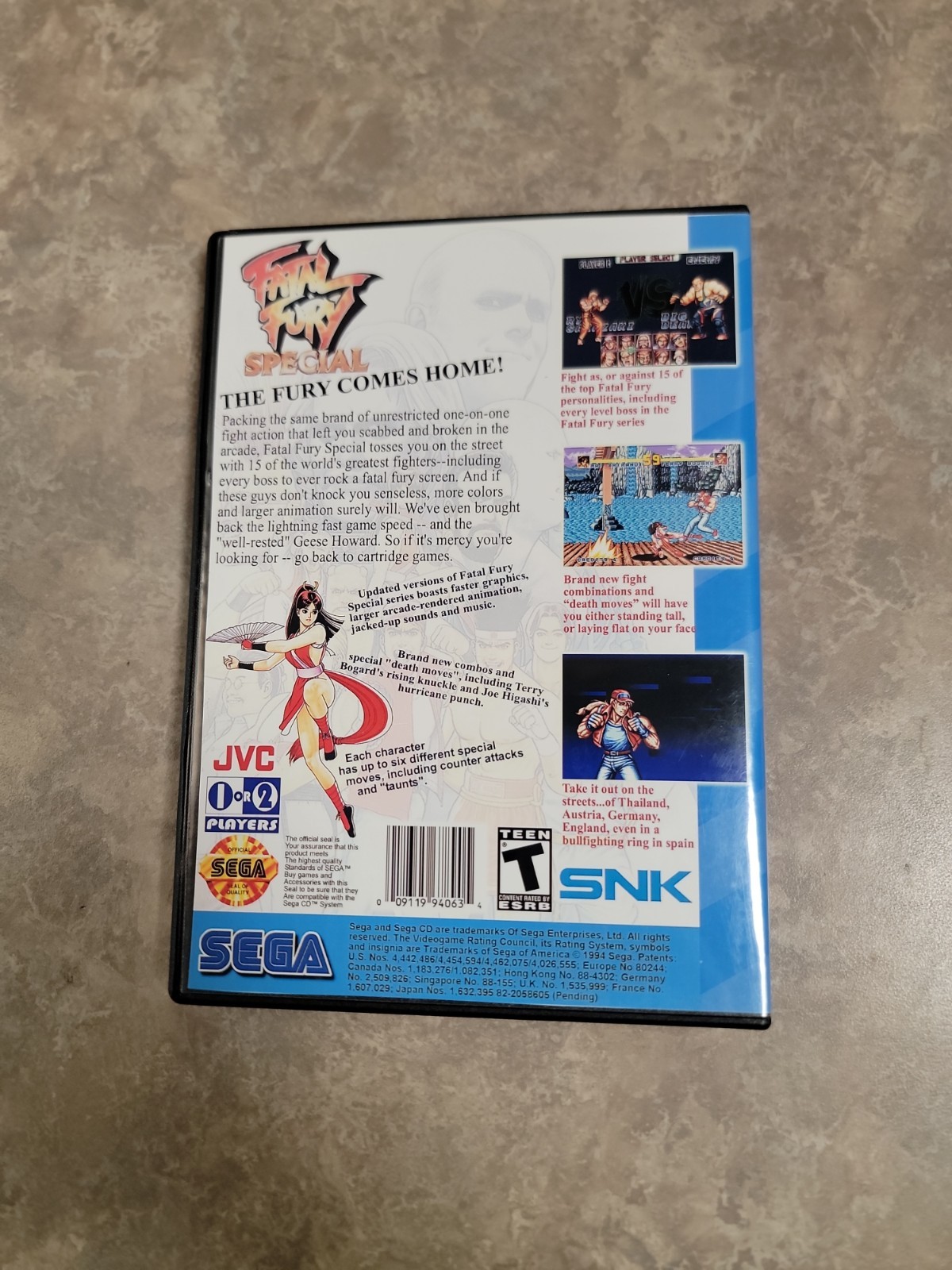 Fatal Fury Special (Sega CD, 1995) DISC ONLY