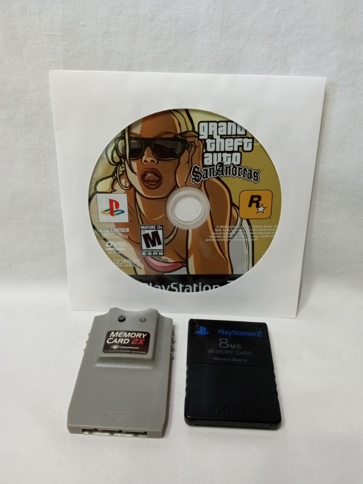 PlayStation 2 PS2 Slim SCPH-77001 Console OEM Cables Controller & More Tested