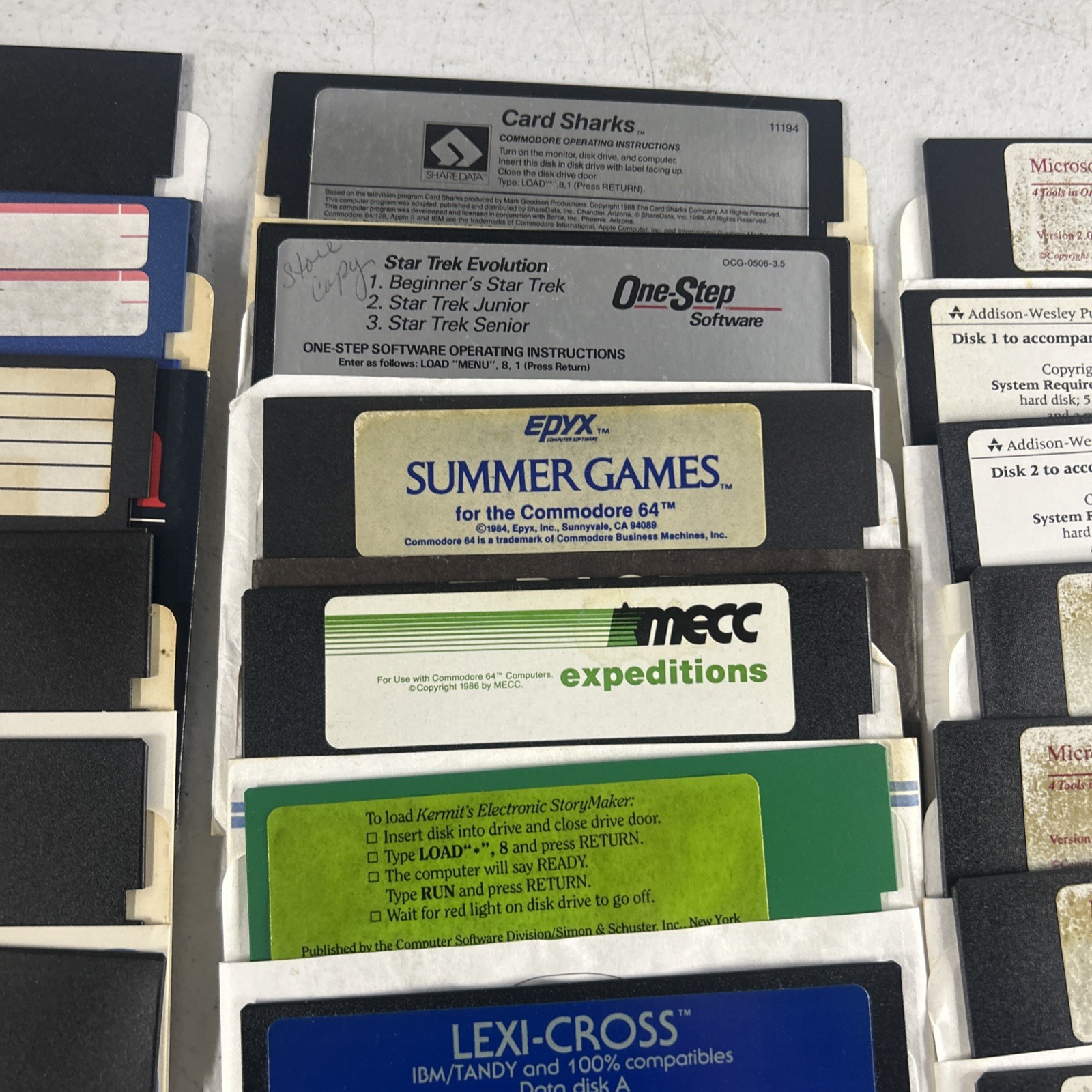 Commodore 64 Floppy Disks With Games Selling As Is for Blank Disk LOT Of 66