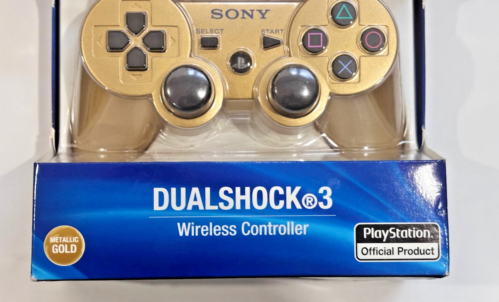 Sony PS3 OEM DualShock 3 (99070) Controller – Gold – NEW In Box!