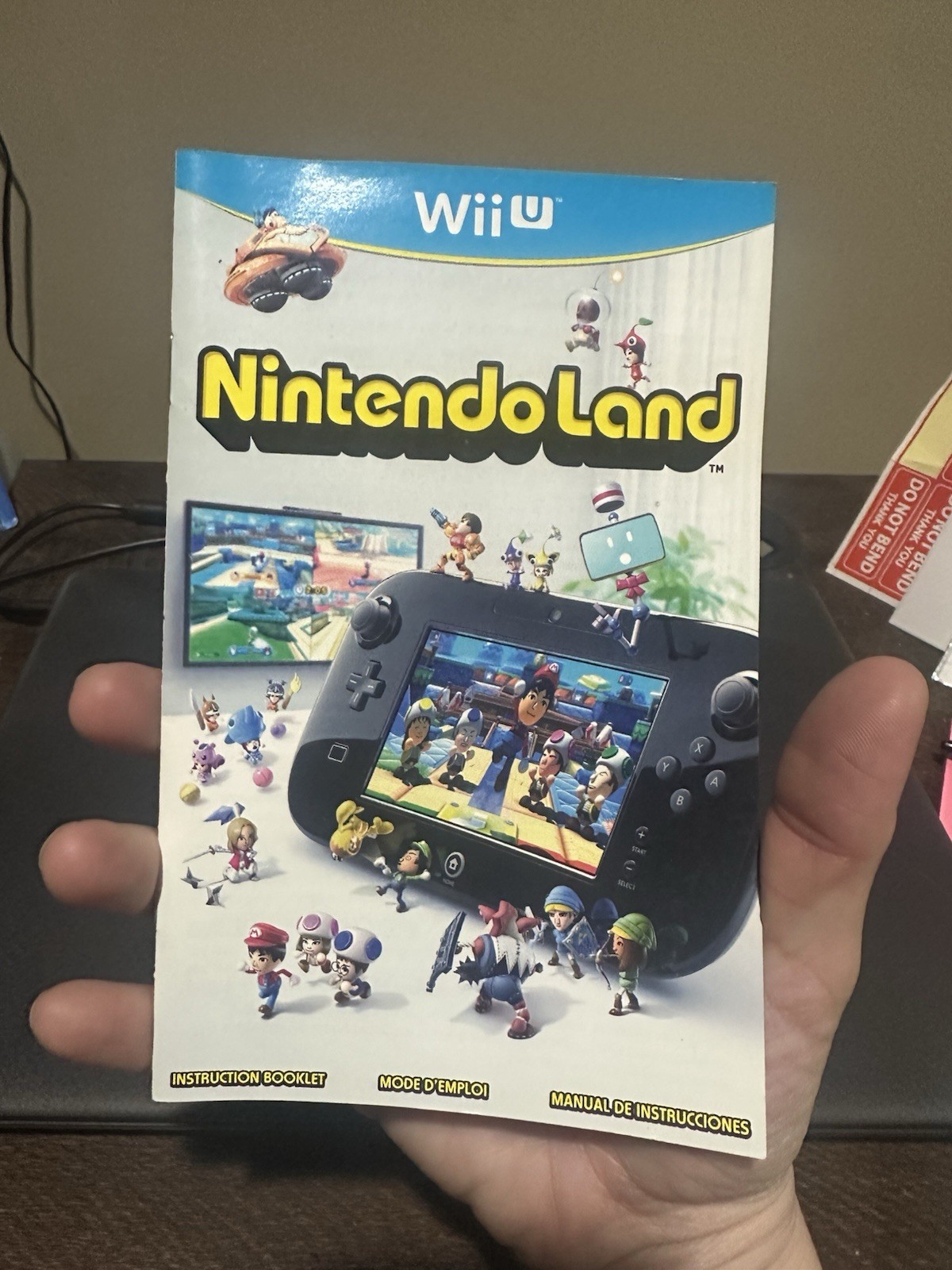 Nintendo WiiU Wii U Manual Only Nintendoland
