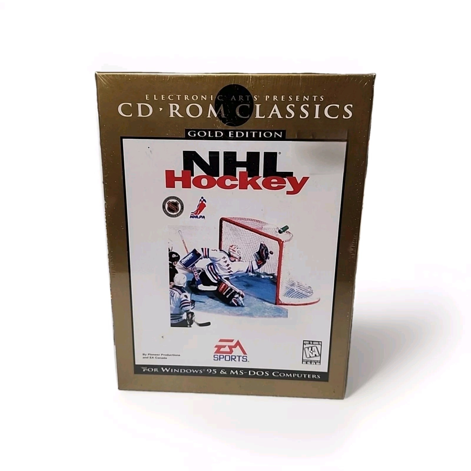 New 90s NHL Hockey: Gold Edition EA Sports PC Game CD-ROM Classics 《 SEALED 》