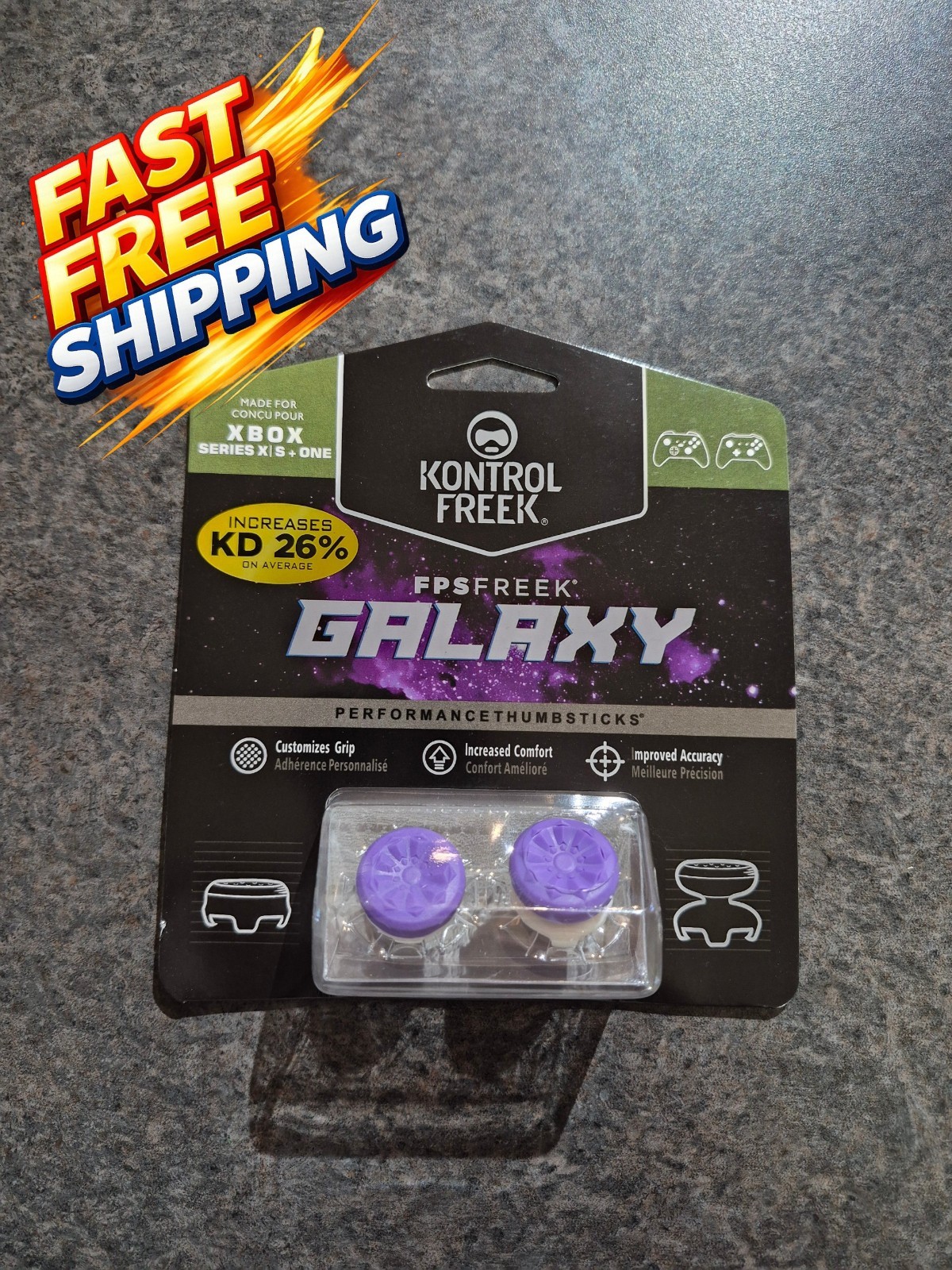 KontrolFreek FPS Freek Galaxy Purple for Xbox One and Xbox Series X/S Controller