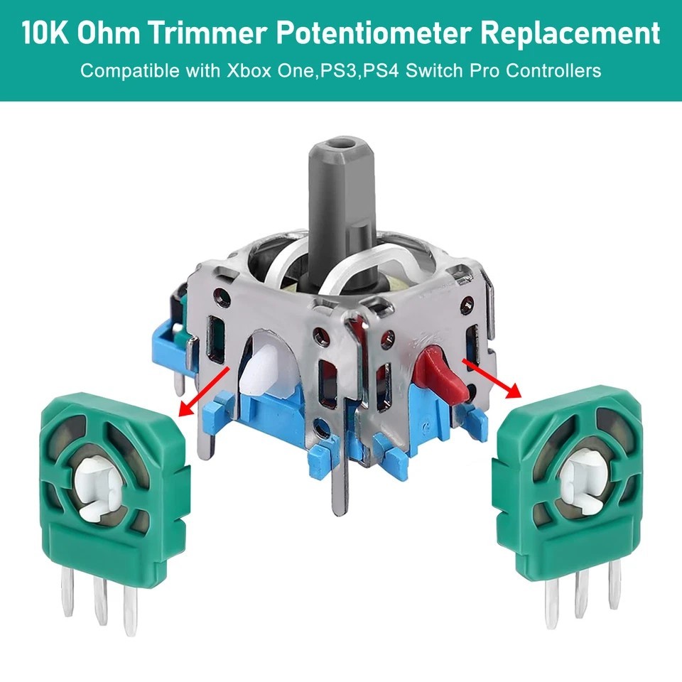 20Pcs Analog Joystick Potentiometer for Xbox One PS3 PS4 Switch Pro Controller