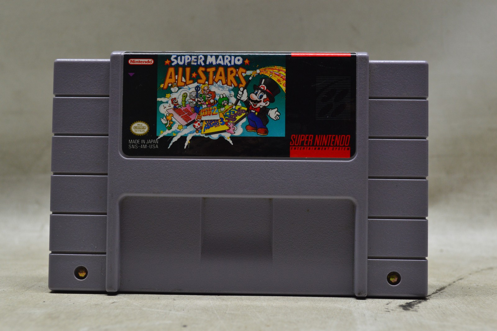 Super Mario All-Stars Super Nintendo SNES Authentic Cartridge