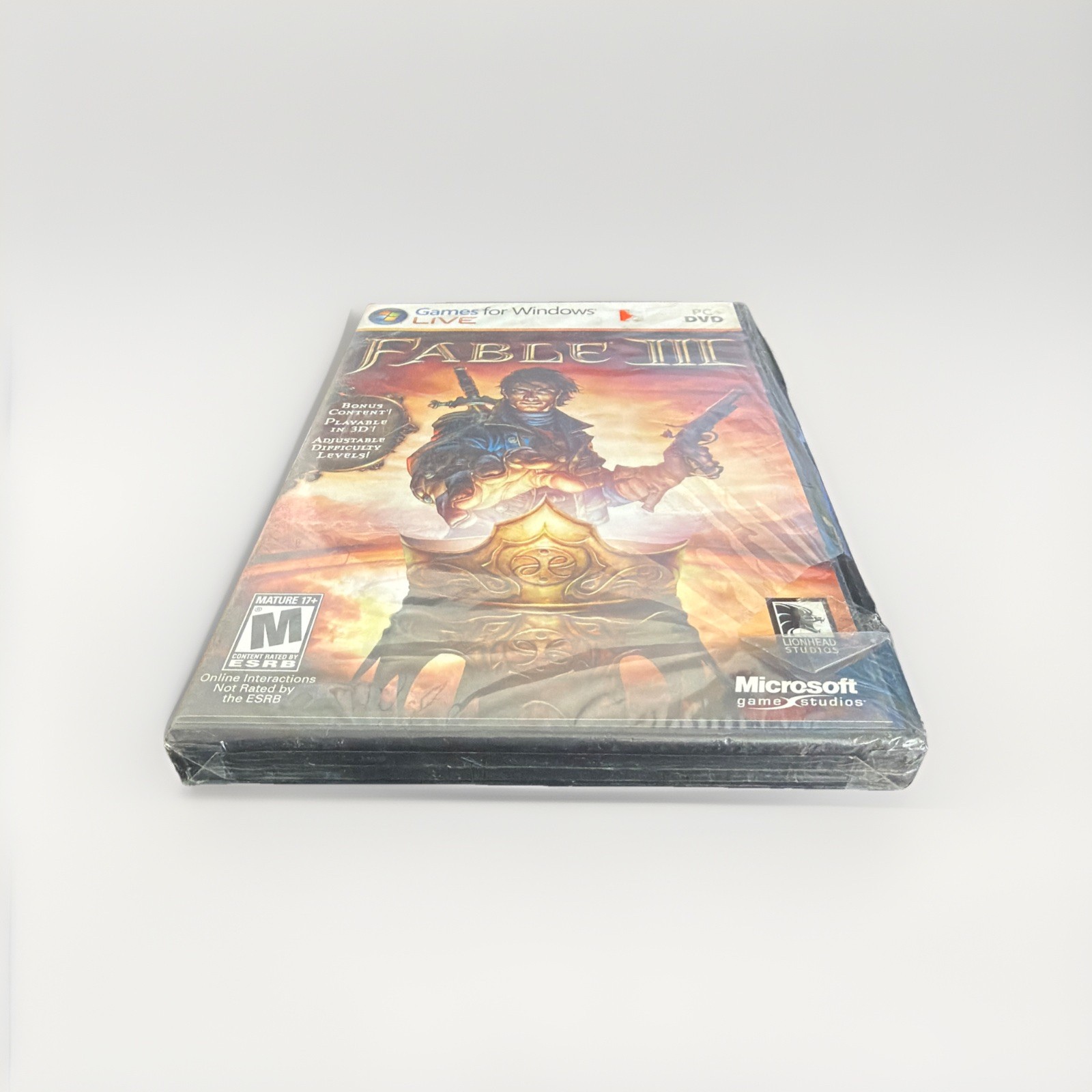 Fable III (3) PC/Games for Windows Live 2011 Brand New Factory Sealed