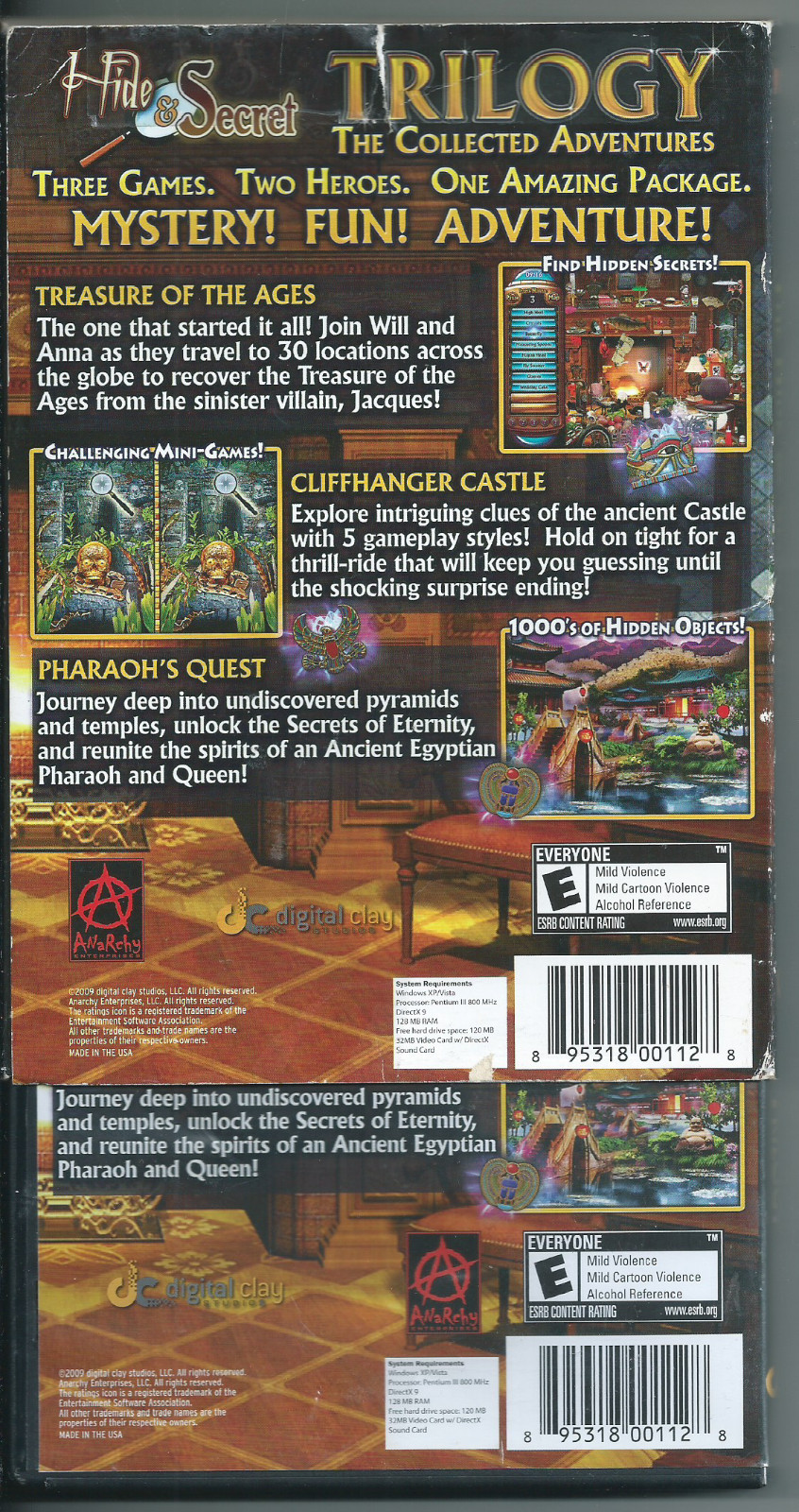 📦 Hide & Secret Trilogy: The Collected Adventures (PC CD-ROM, 2010)
