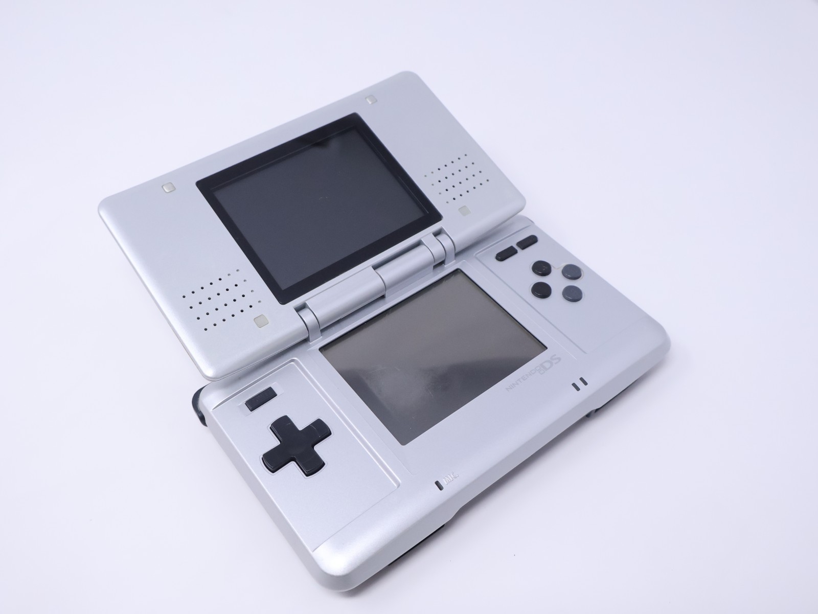 Nintendo DS Handheld Console Tested Working Titanium Silver w/ Charger & Stylus