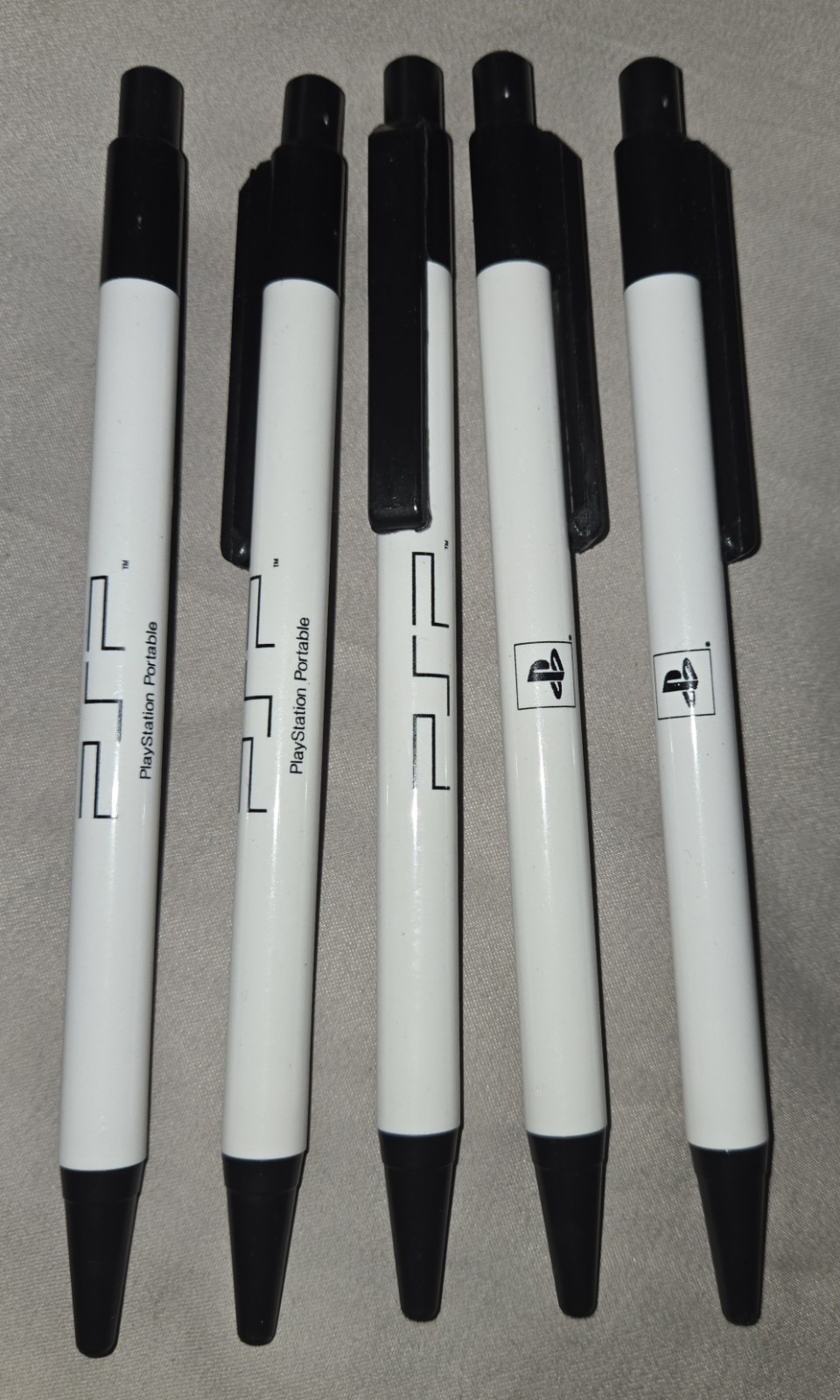 5 Vintage Sony Playstation Portable PSP Promotional Pens 2000s RARE