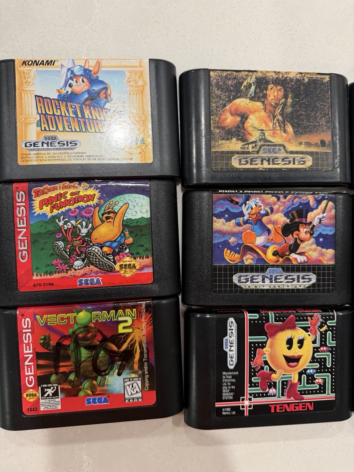 Sega Genesis Game Lot Partial Manuals Used Working Condition Varies READ DESC