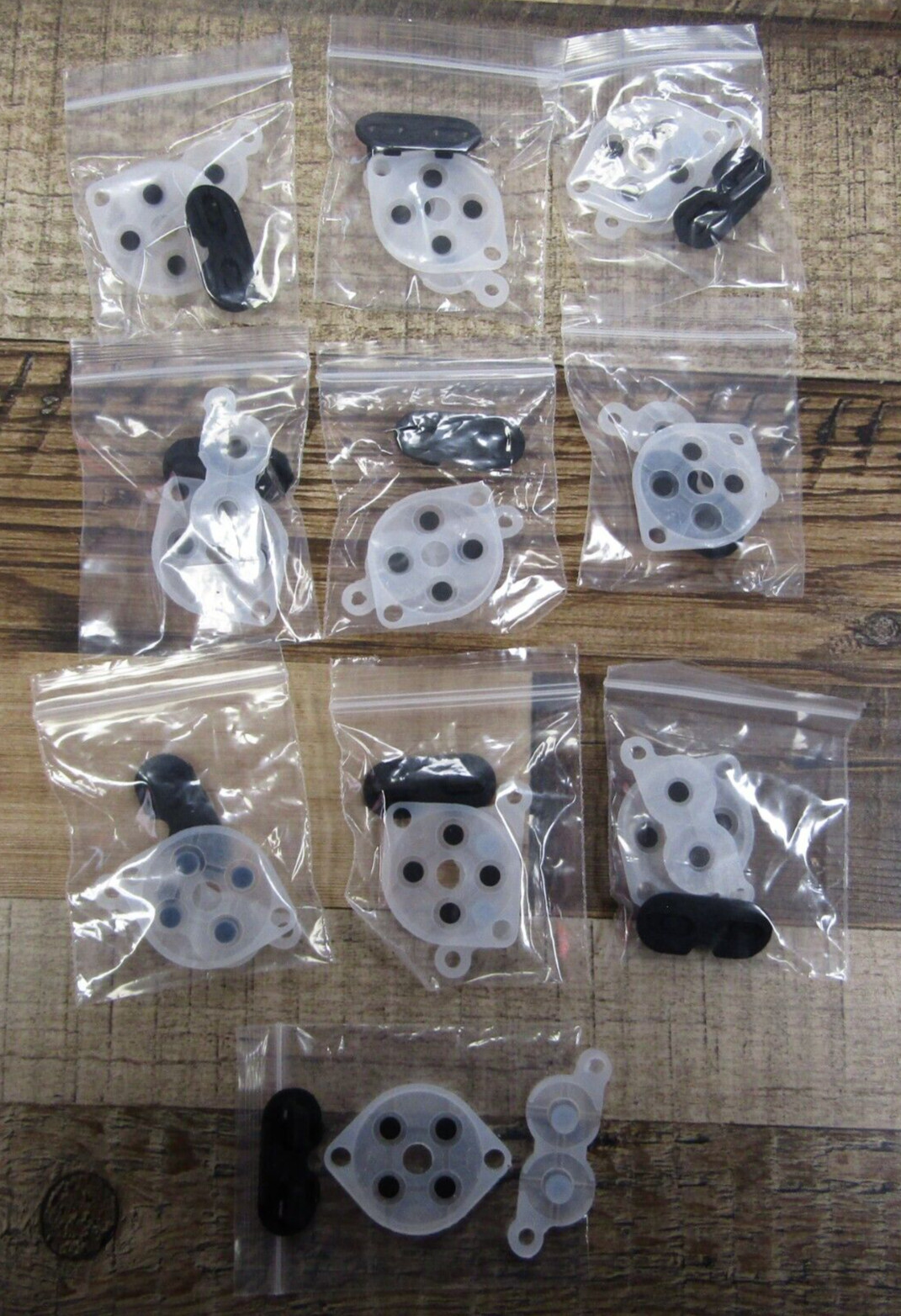 Lot – 10 New Sets Nintendo NES Controller Repair Kit Replacement Conductive Pads