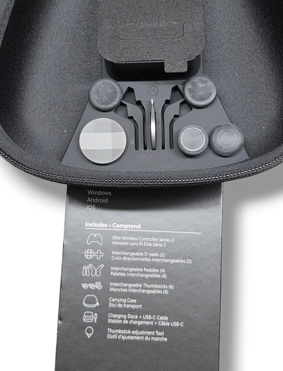 Microsoft Xbox Elite Series 2 Carrying Case & Accessories Only OEM No Controller