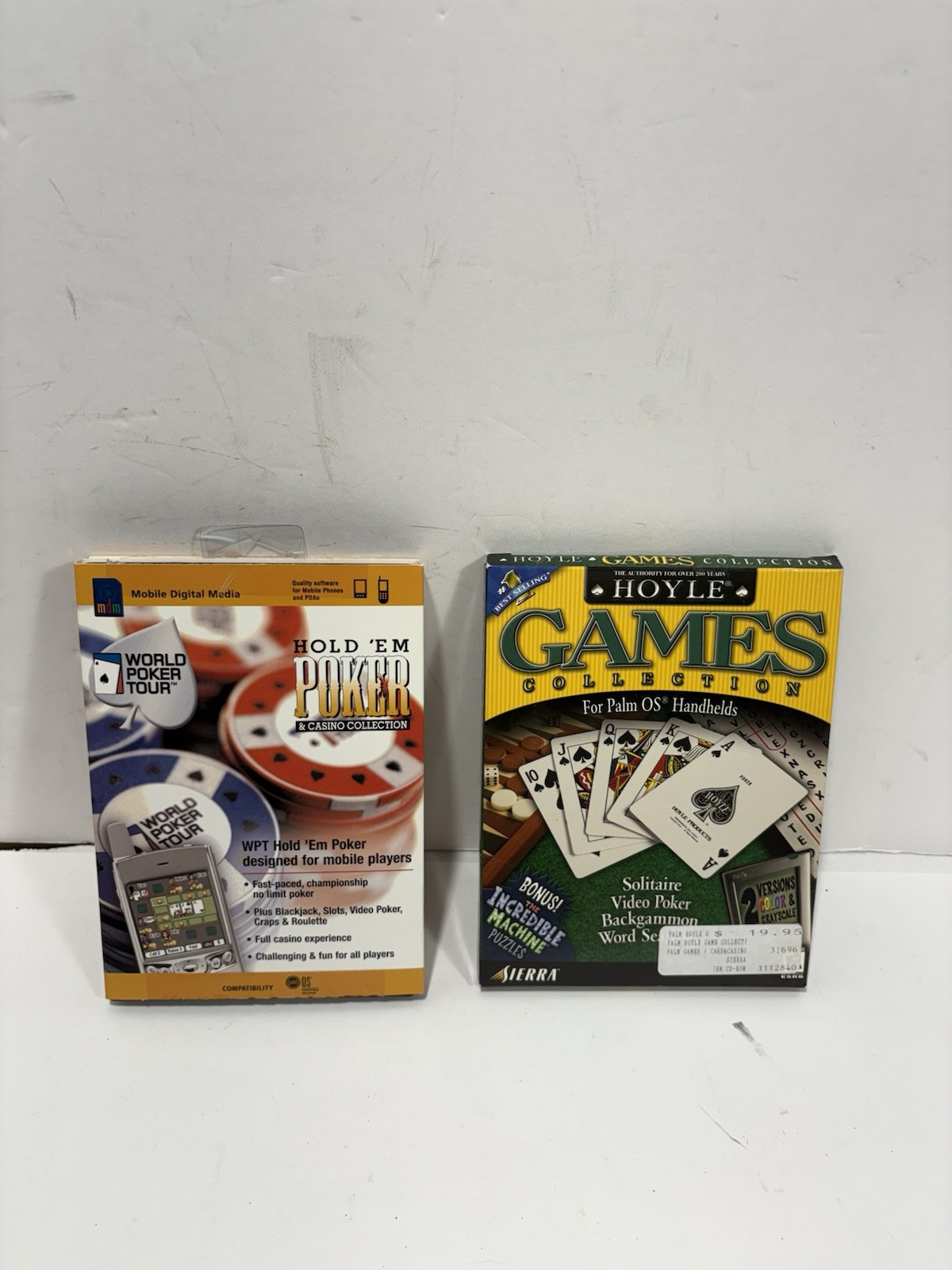 Lot Of 2 Games – Hoyle Games Collection Sierra – Palm OS + Texas Hold Em MDM