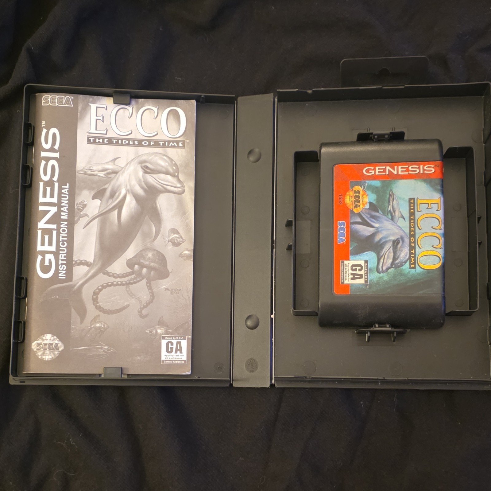 Sega Ecco: The Tides of Time Sega Genesis DVD Keep Case Game Case/Box
