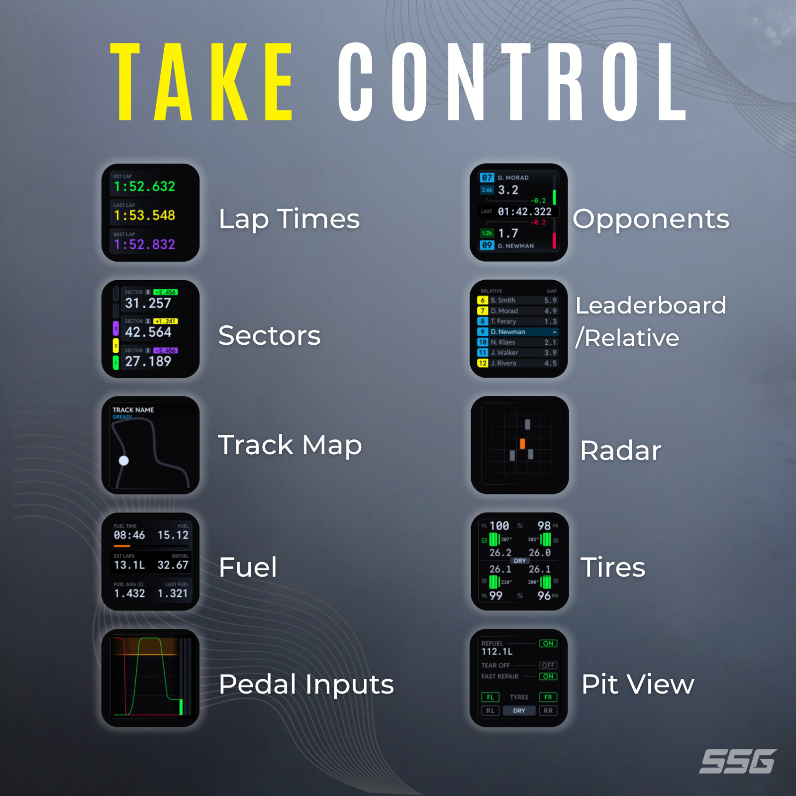 6.8 Inch Touchscreen Stream Deck Plus Combo Racing Dashboard for Sim Racing Rig