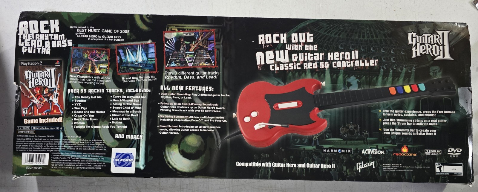 PS2 Guitar Hero, Guitar Controller And “On Tour” Controller Combo (No Game)