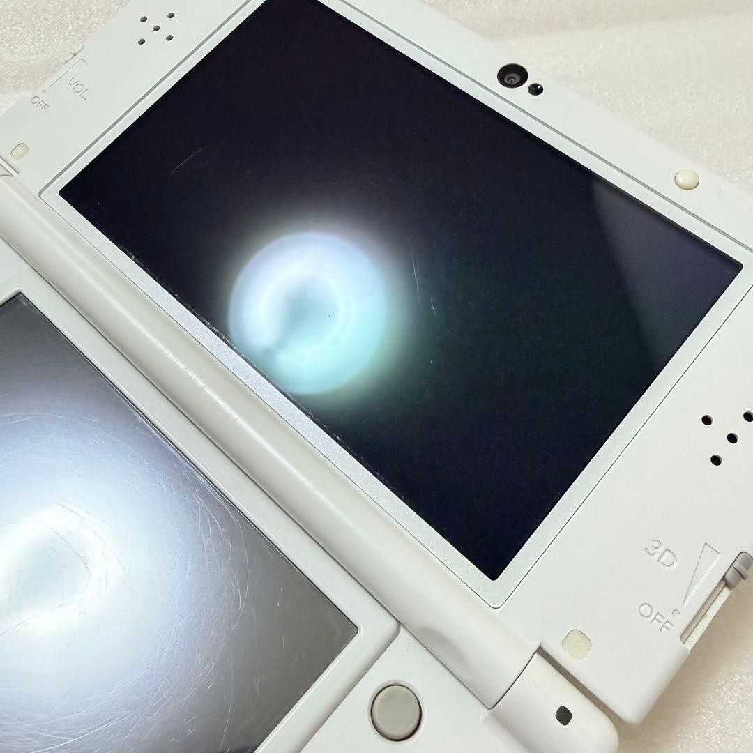 New Nintendo 3DS LL XL Pearl White Console IPS Mem Card Tested Working #65