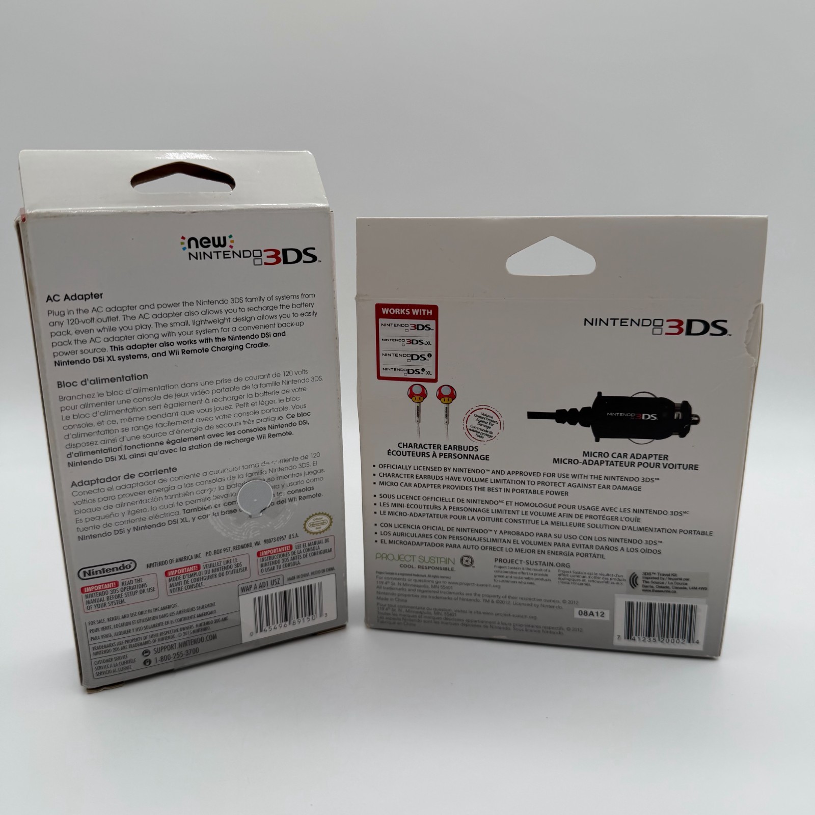 New Nintendo 3DS AC Adapter DSi 2DS 3DS Official Brand New Sealed + Travel kit