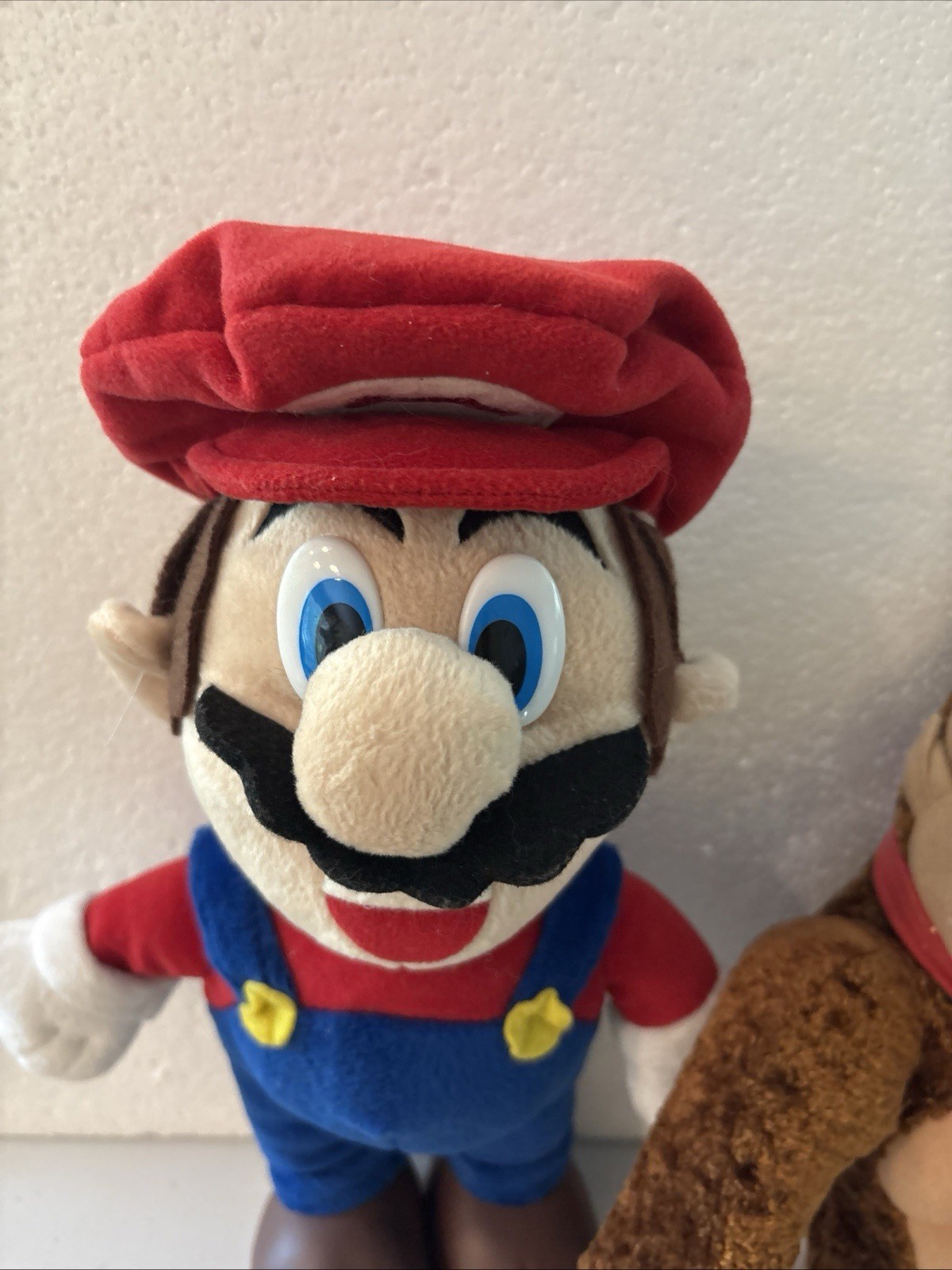 Talking Super Mario Plush Figure 1997Inc. Nintendo WORKS Donkey Kong As Well
