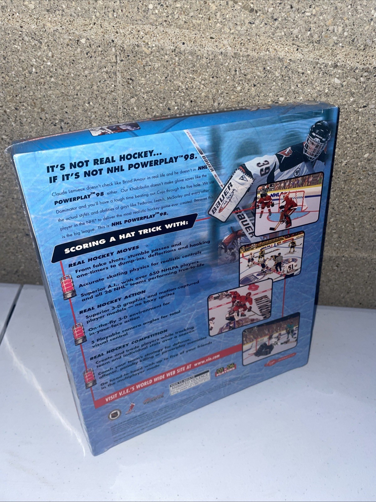 NHL PowerPlay 98- Ice Hockey Game-Rare – PC Big Box – New Sealed