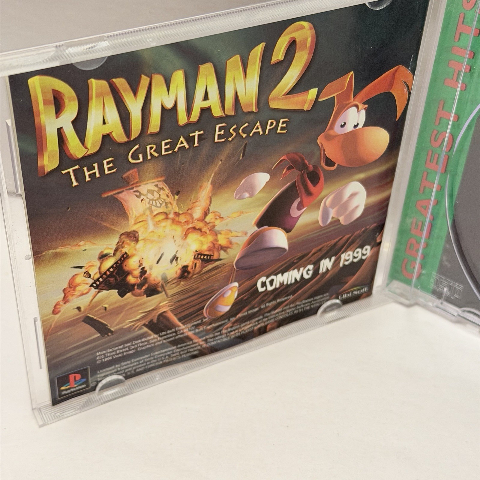 Rayman Sony PlayStation 1998 CASE ONLY with Manual NO CD READ