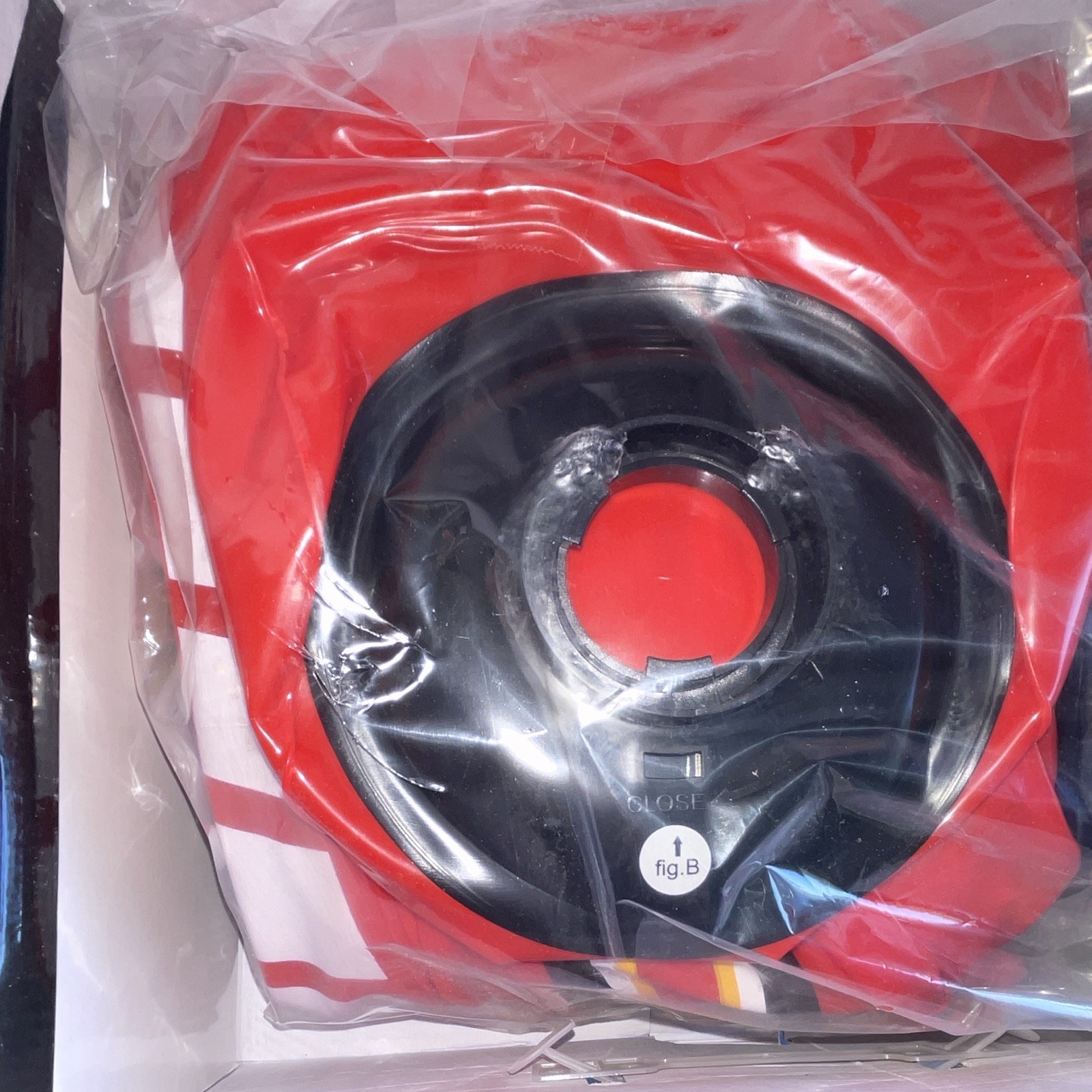 CTA Inflatable Kart Racing Wheel for Nintendo Wii WI-RACER Red/Black 45x28x11