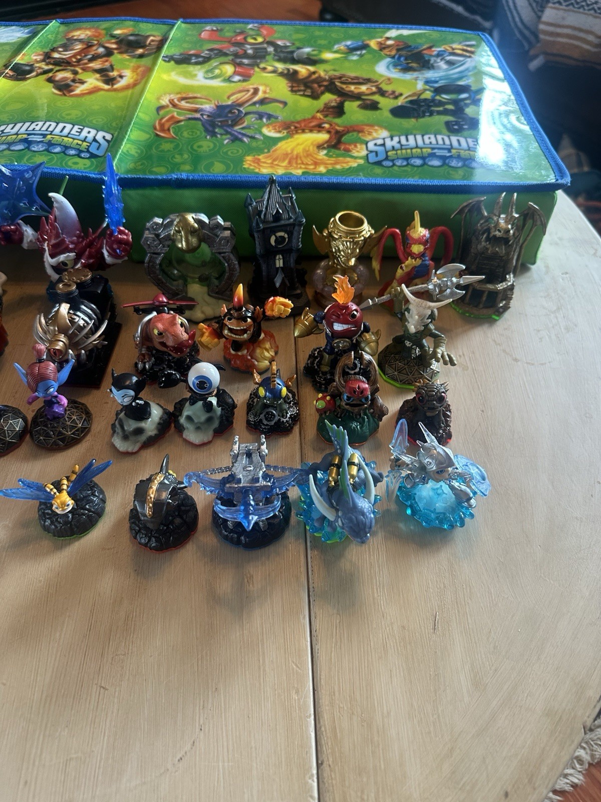 Skylanders Figures Lot ~50 Pieces + Swap Force Storage Case | Mixed Characters