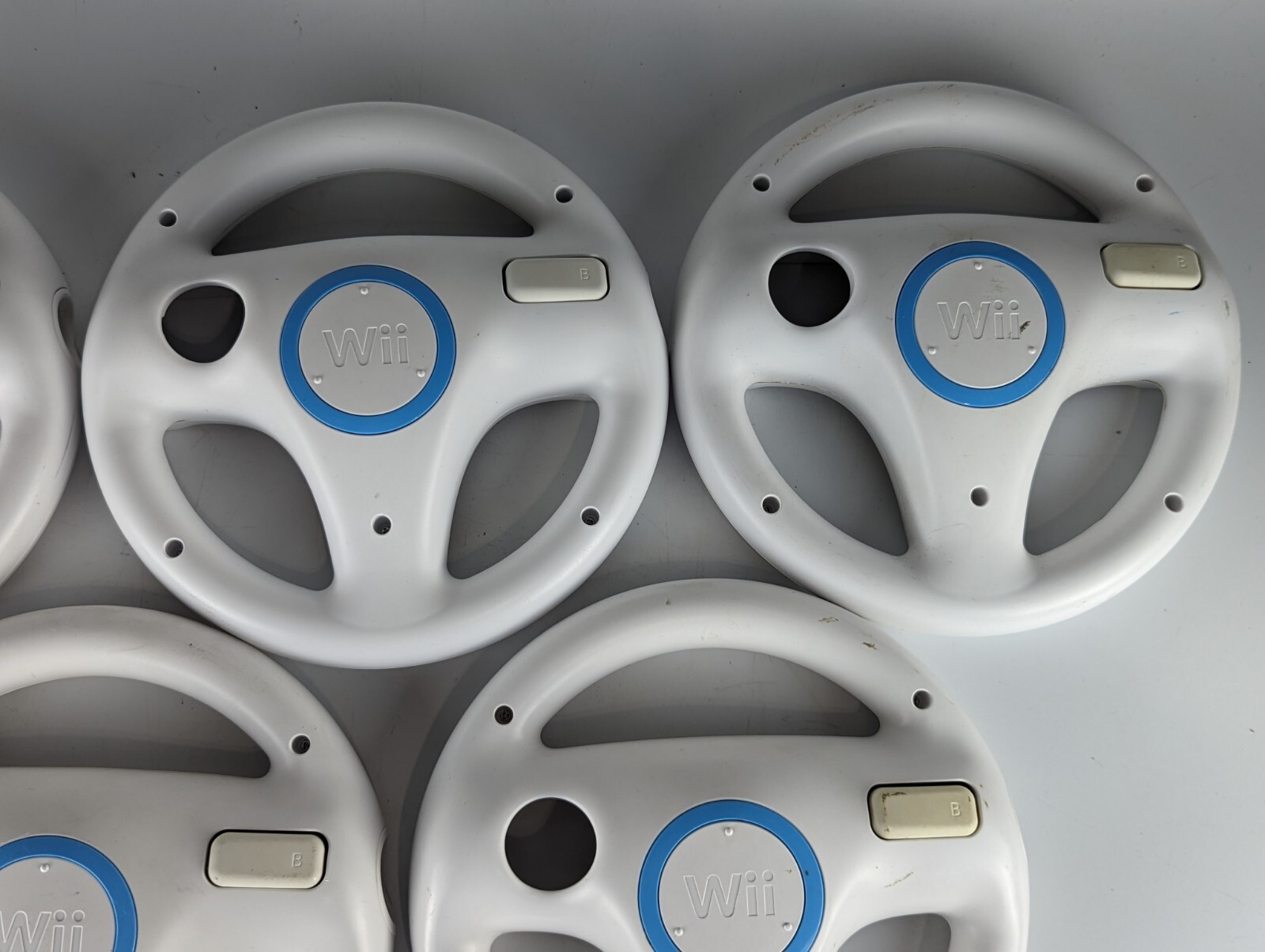 Nintendo Wii OEM Wheel RVL-024 Mario Kart Steering Wheel Lot of 5