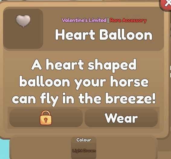 Wild Horse Islands Heart Balloon Accessory | Please Read Description