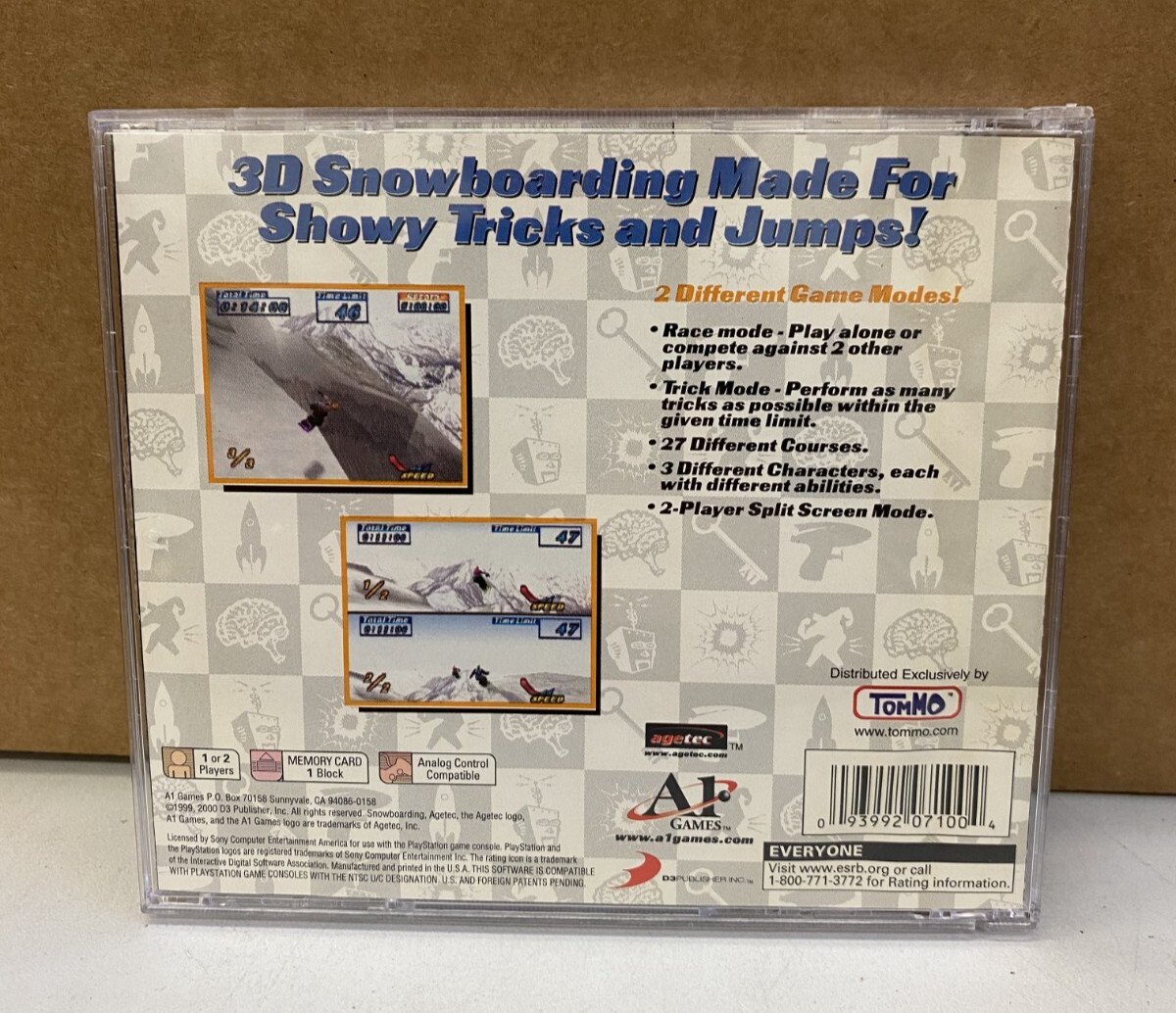 Snowboarding (Sony PlayStation 1, 2000) PS1 USED- GREAT CONDITION