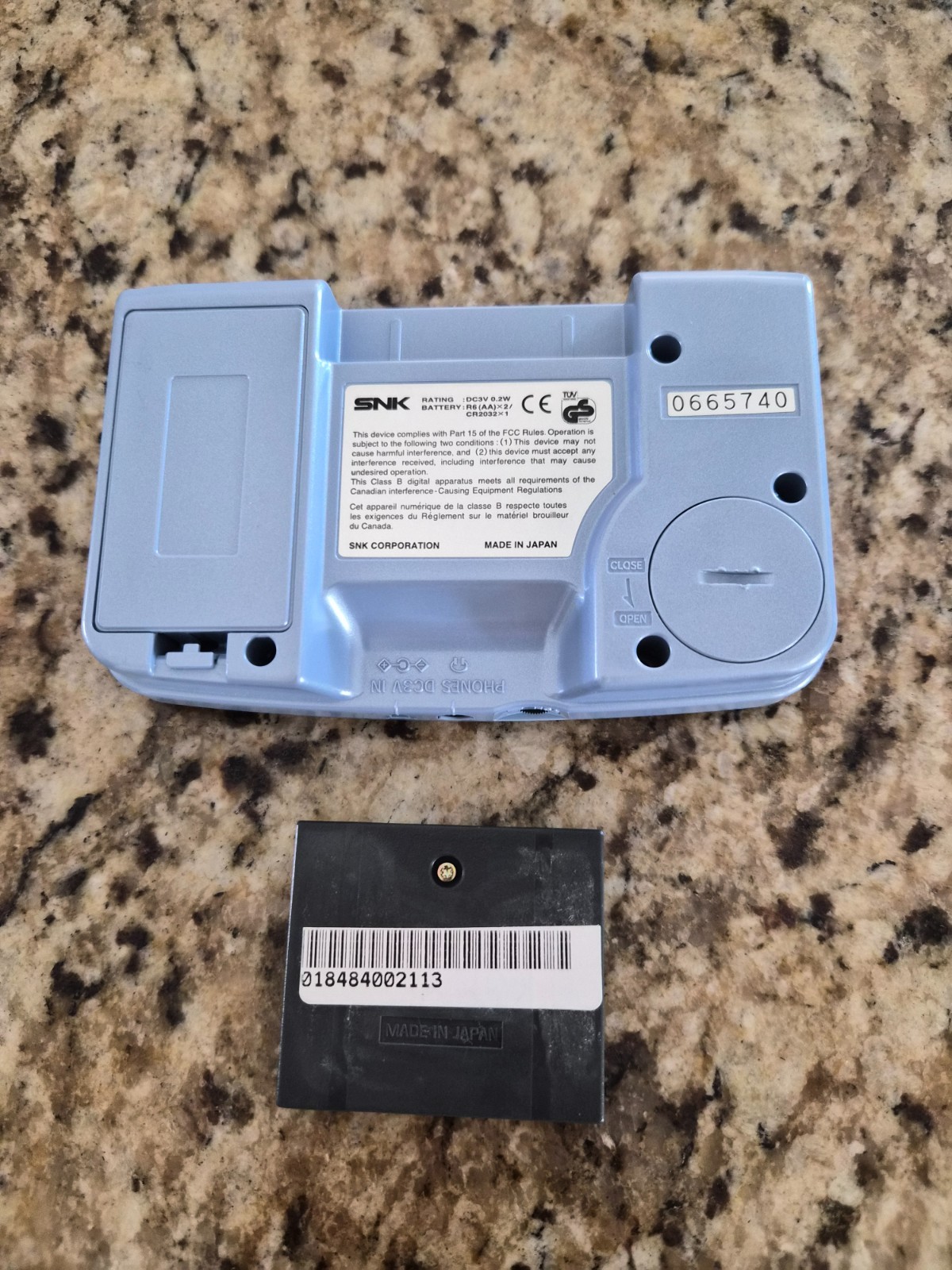 Neo Geo Pocket Color Blue Handheld Console Metal Slug 1st Mission Game Tested!