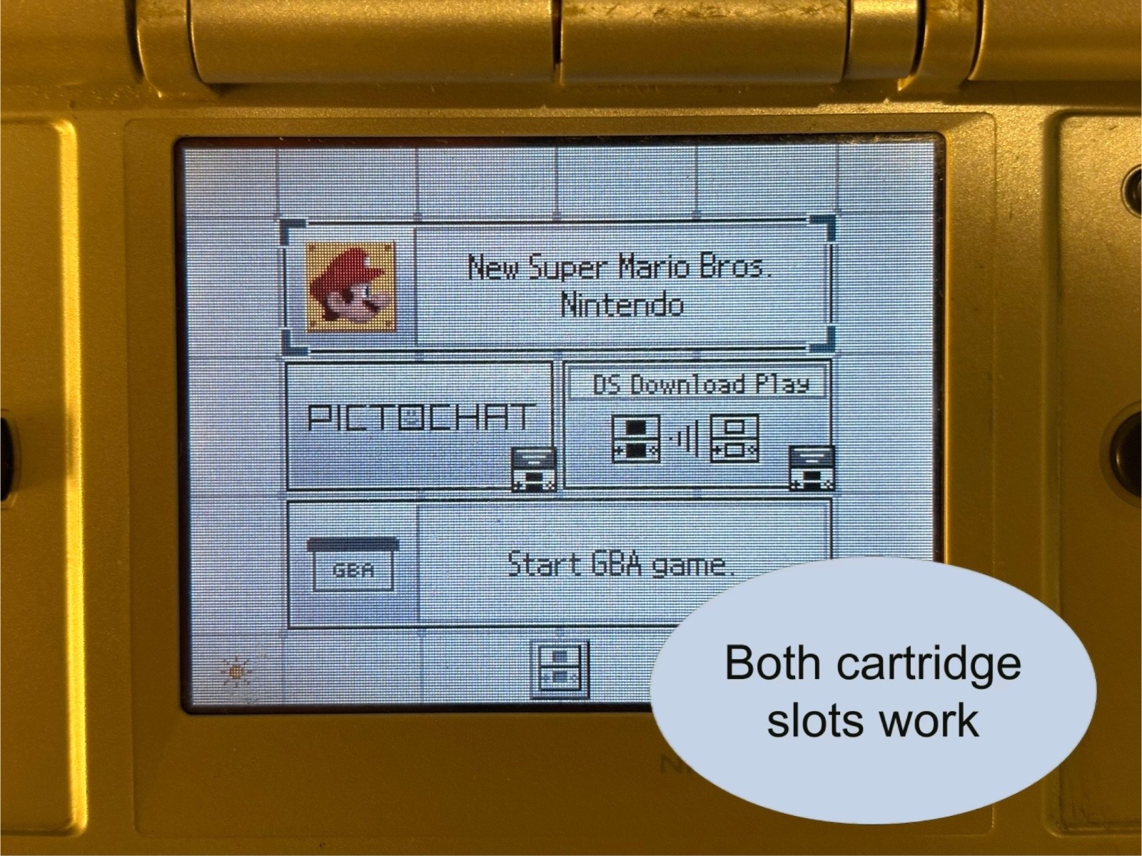 Nintendo DS Silver Handheld System – Fair Condition – TESTED AND WORKING (11D)