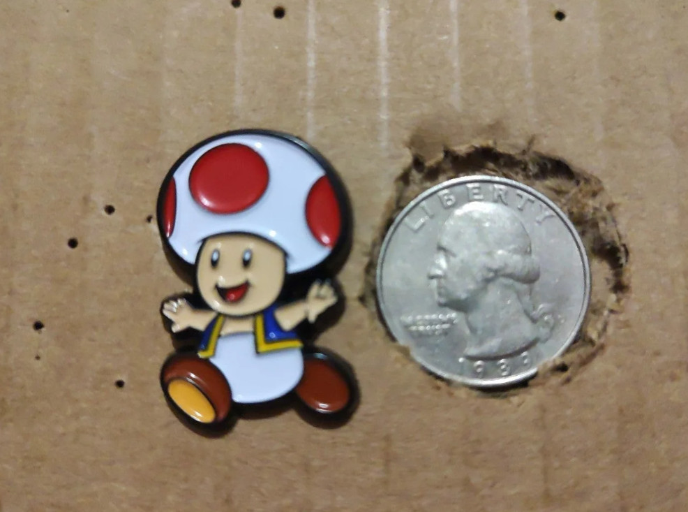 Super Mario Series 1 Toad Official Nintendo Enamel Lapel Pin Brooch