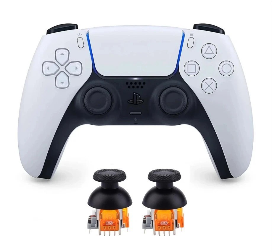 Sony PS5 Controller White Drift Free – TMR JOYSTICKS ++
