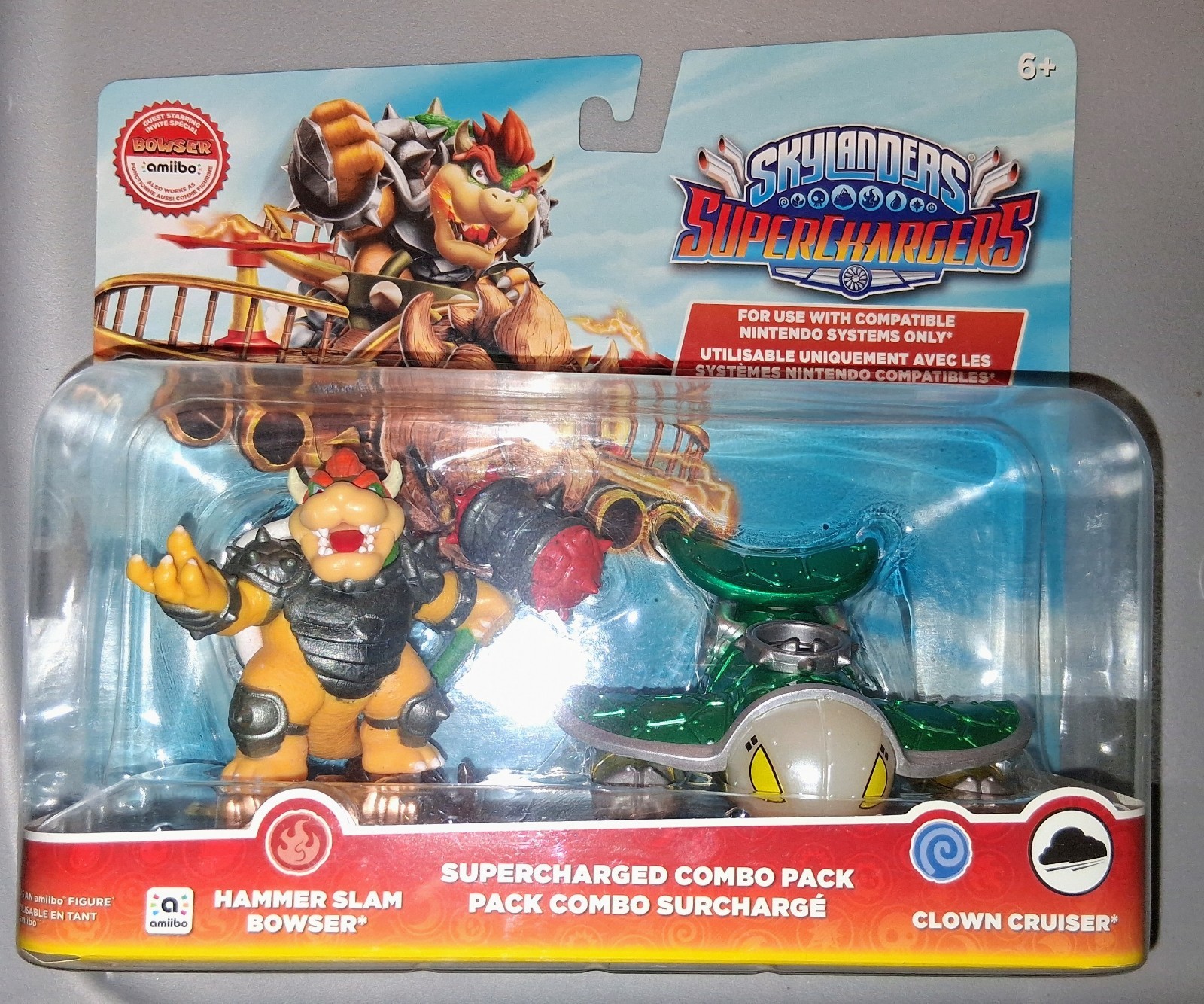 Skylanders Superchargers Hammer Slam Bowser & Turbo Charge Donkey Kong Amiibo