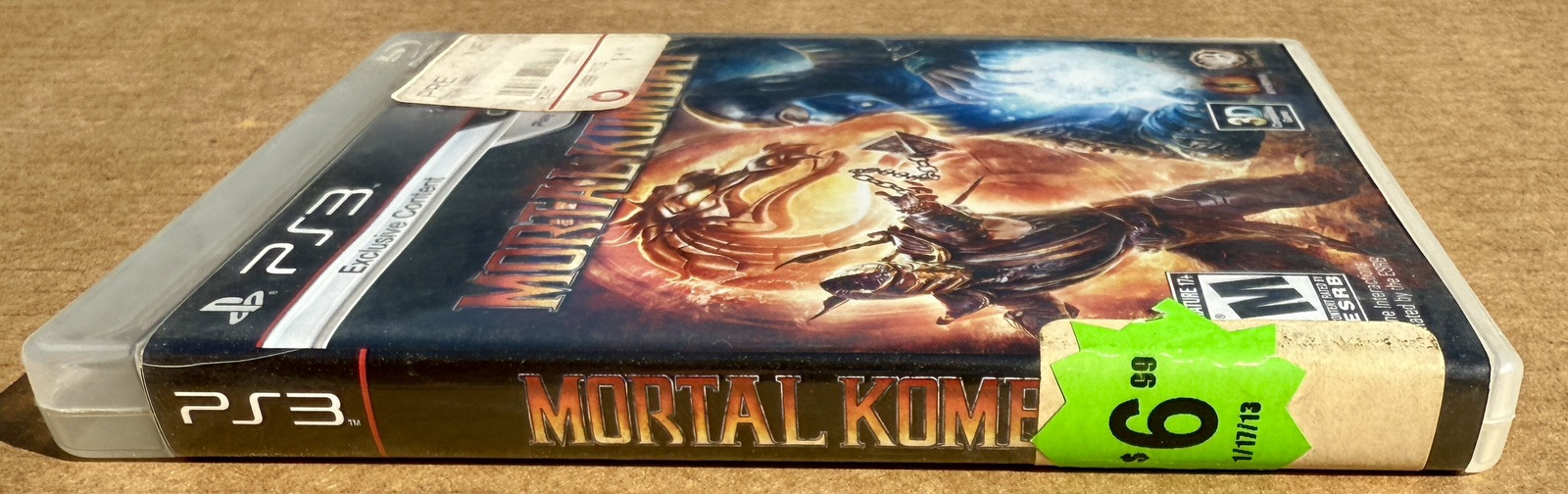 Mortal Kombat PlayStation 3 PS3 Game CD DVD W/Clamshell Case,Instruction Manual