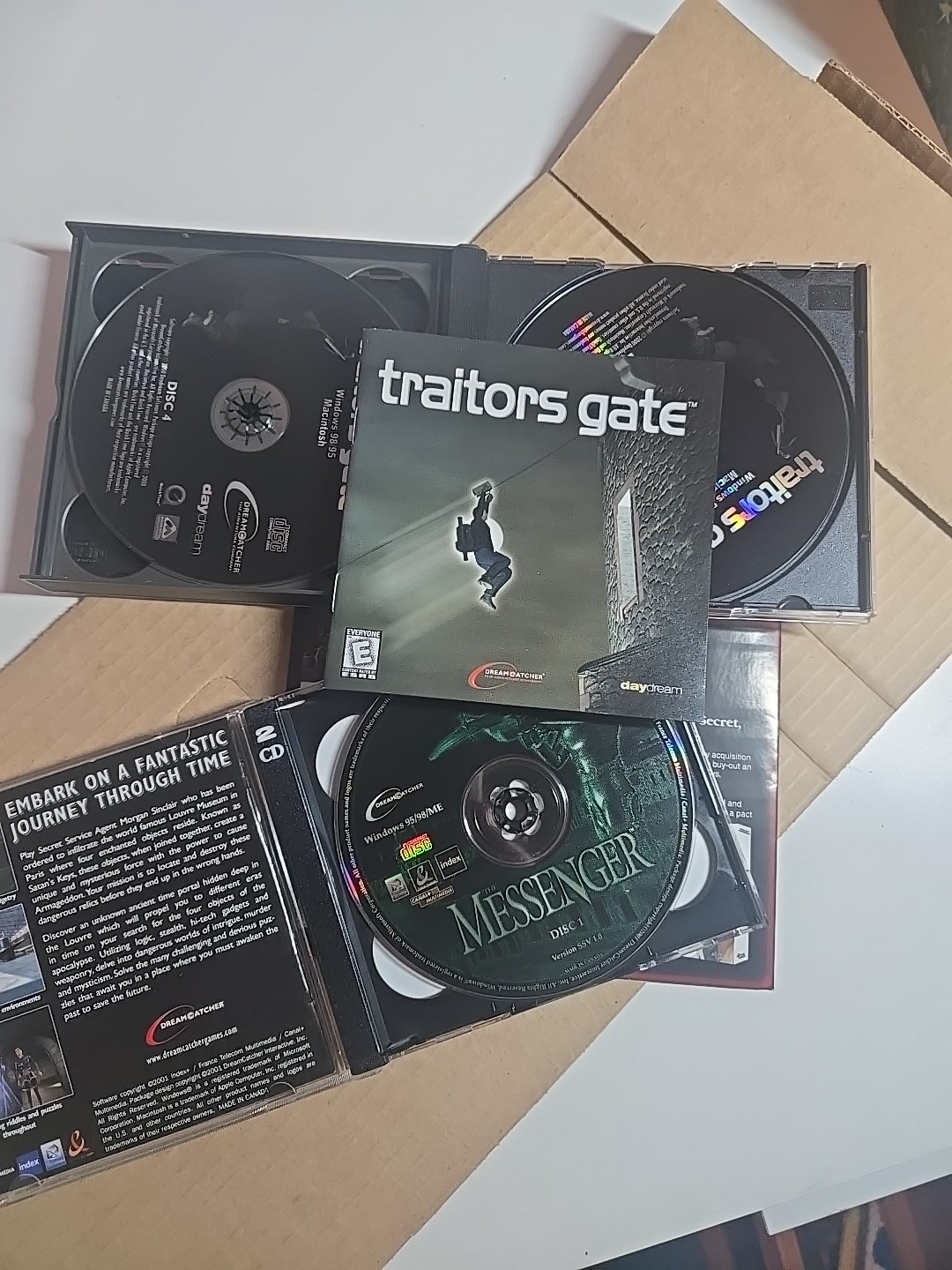 NIB: Traitors Gate & The Messenger PC Game The Adventure Company CD Rom