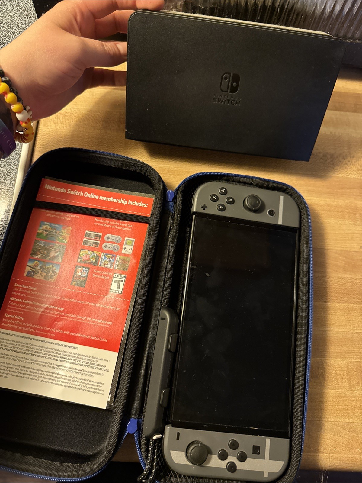 Nintendo Switch (OLED Model) Super Smash Bros. Bundle 64GB Console – Gray