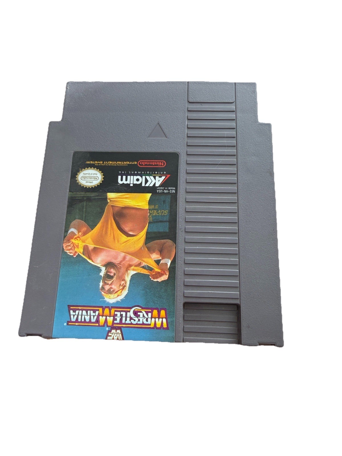 WWF WRESTLEMANIA (Nintendo NES) Authentic Game Hulk Hogan Untested