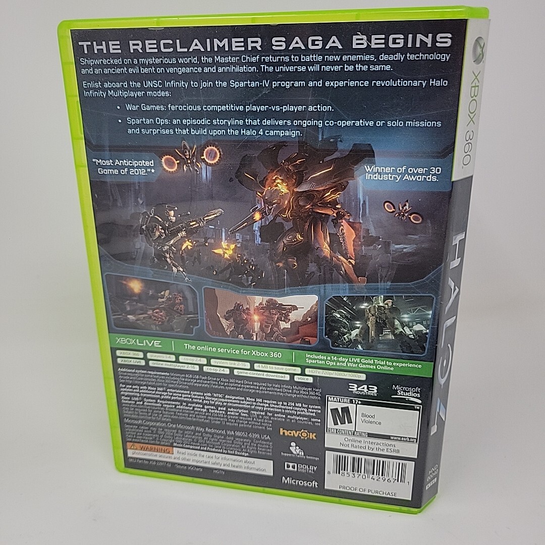 Halo Lot 2 Games 3 ODST + 4 (Microsoft Xbox 360, 2012) Bungie 343 Industries