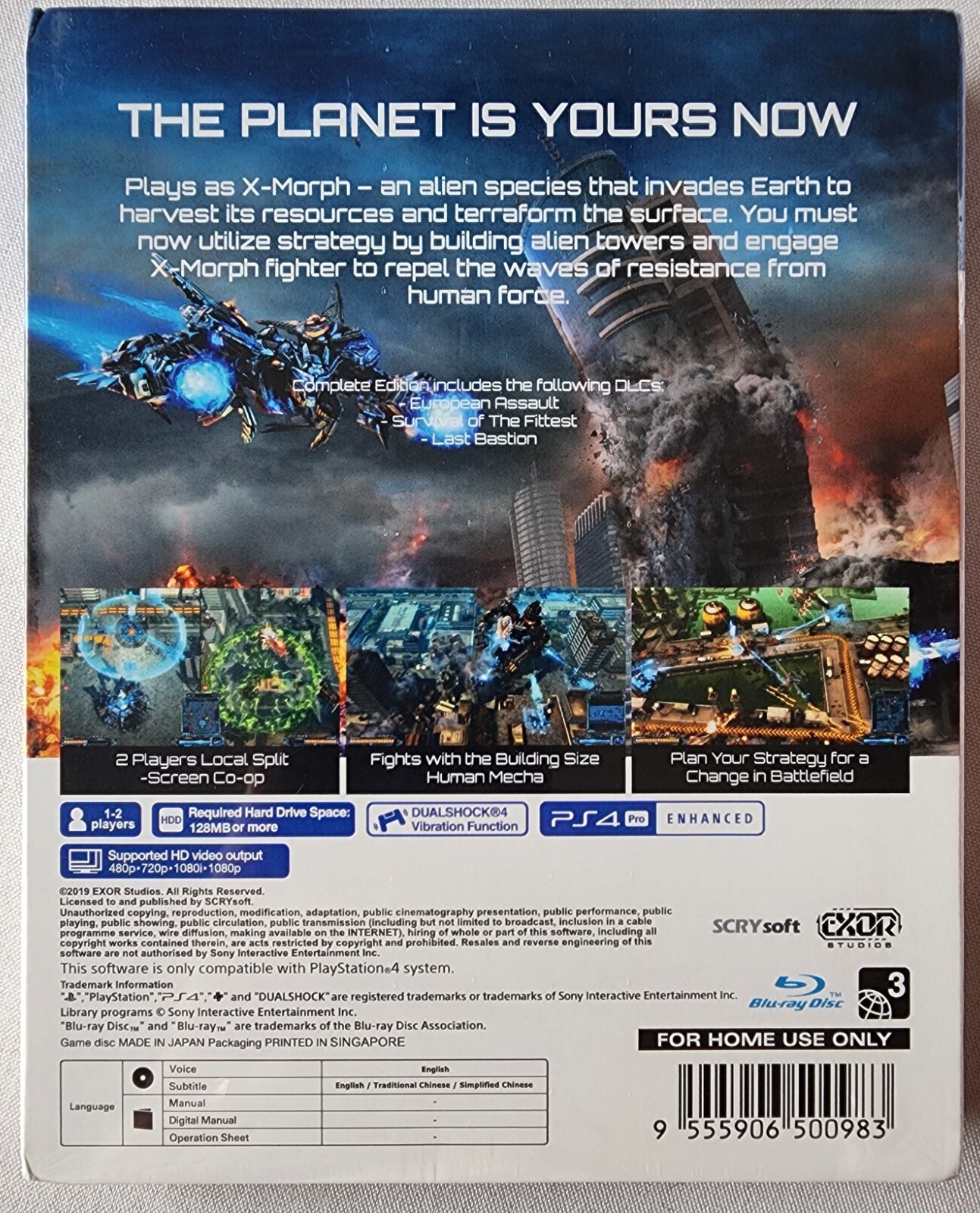Xmorph Defense: Complete Edition – PS4 Steelbook – R3 English, Sealed